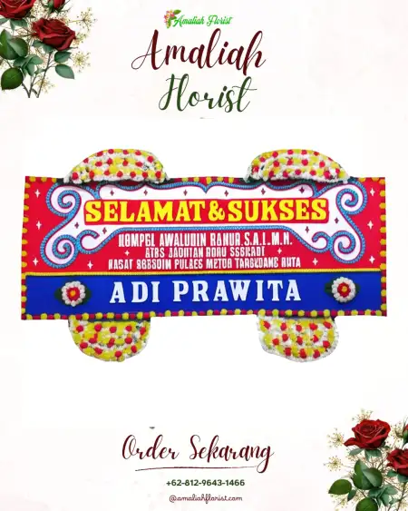 Papan Bunga Ucapan Selamat Bugis